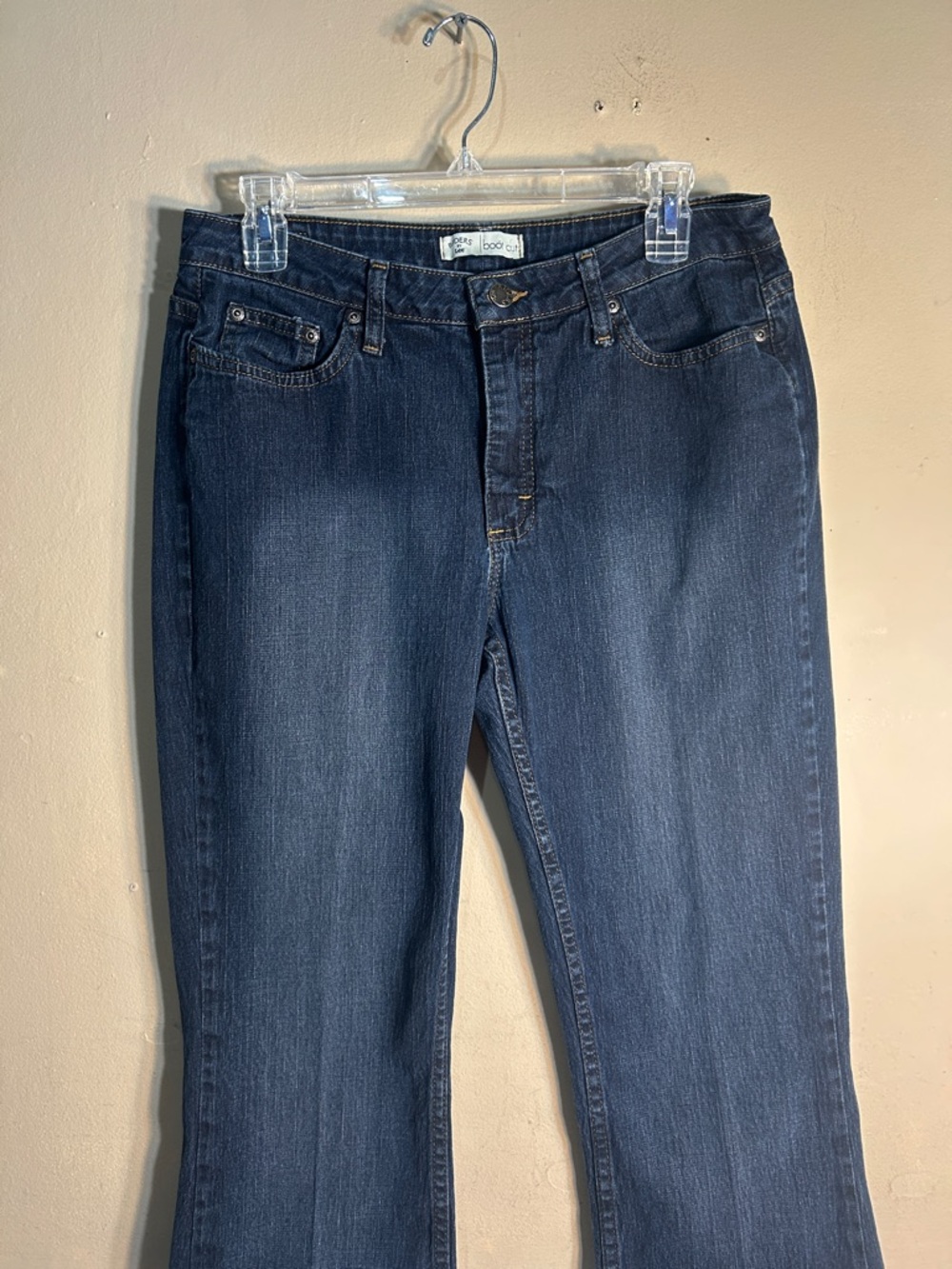 Lee Women's Bootcut Jeans in Dark Blue Denim 10 Petite